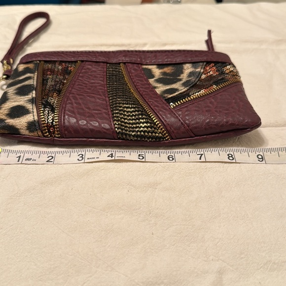 Gorgeous Clutch Wristlet faux leather with cheetah print, Unbranded - Picture 6 of 8